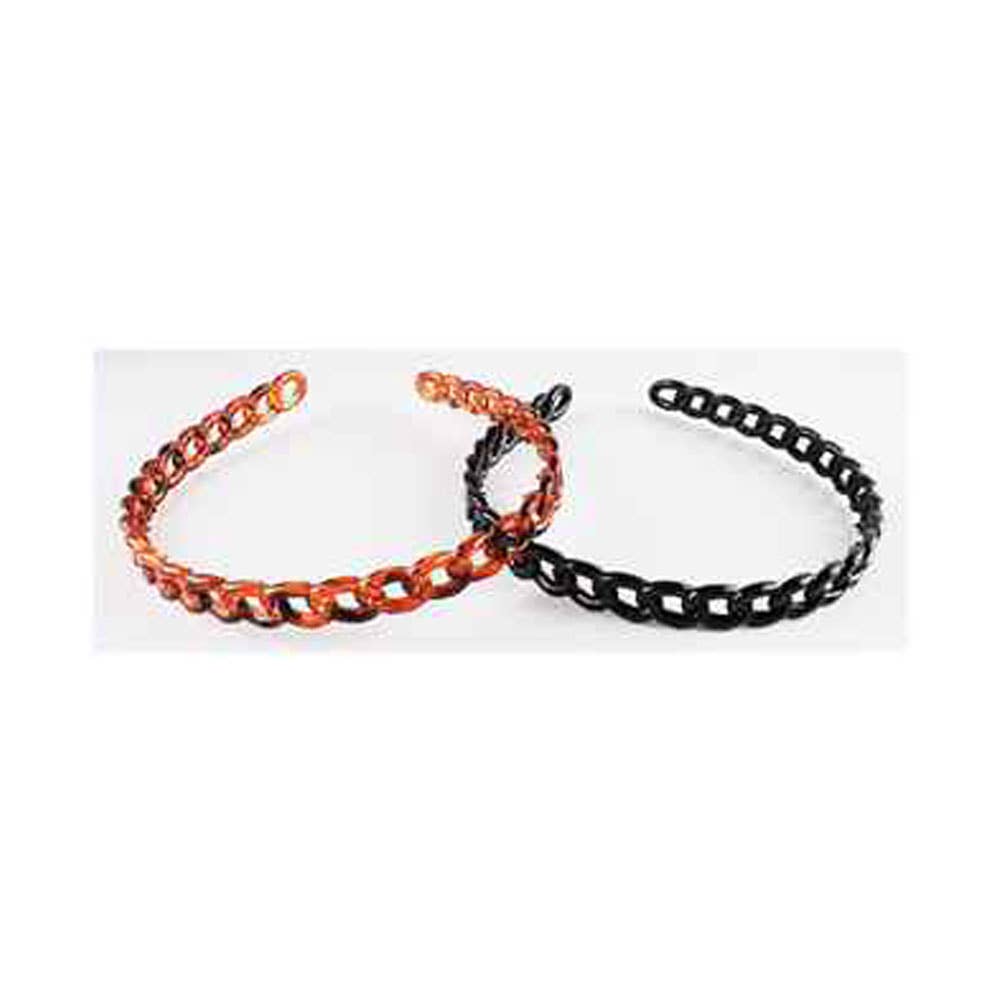 Sensibling Corp. - Wholesale Fashion Headband - Women's - 12 SET OF 2 - Resin Chain Link Headband Set1
