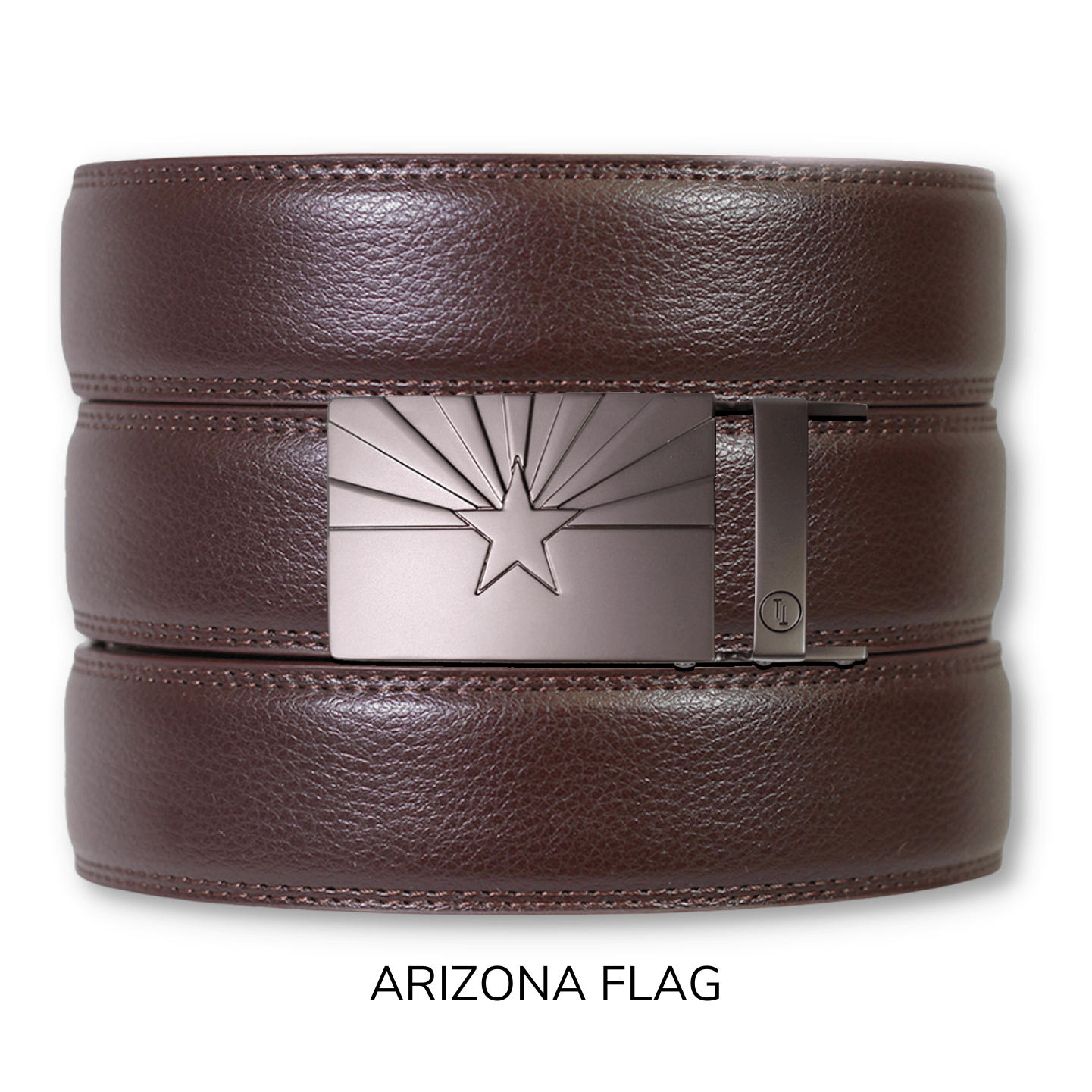 Tough Apparel - Vendita all'ingrosso Cintura - Uomo - Set cintura e fibbia Rachet in pelle Espresso8