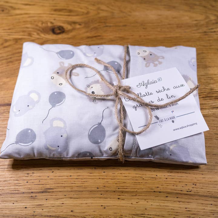 aglaïa – wholesale Hot/cold compress – Dry Flax Seed Hot Water Bottle for Kids & Baby5