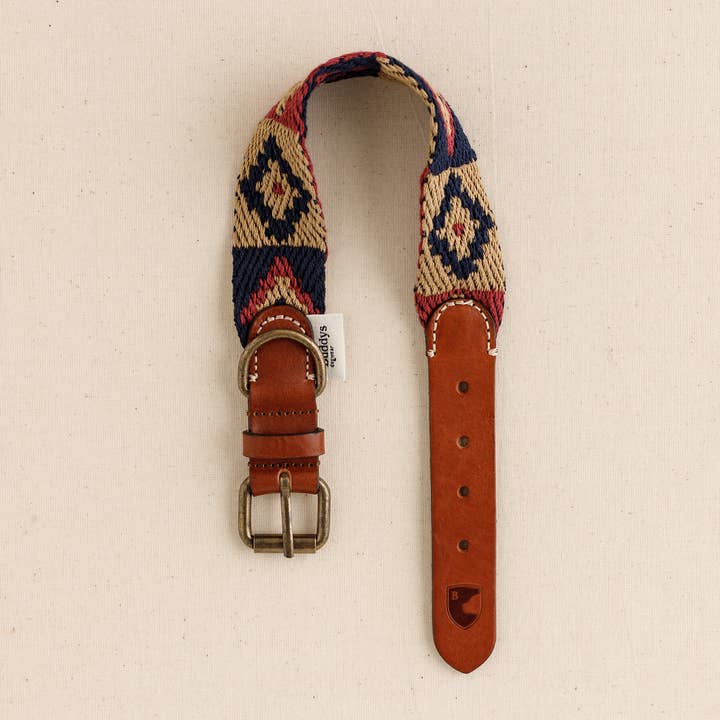 Buddys dogwear - Wholesale Pet Collar - Dog - Dog Collar Peruvian Indian Blue