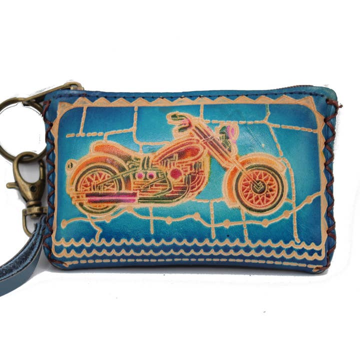 Sunflower Handmade leather inc - Wholesale Coin Purse - Women's - Handmade leather Route66 coin purse wallet0