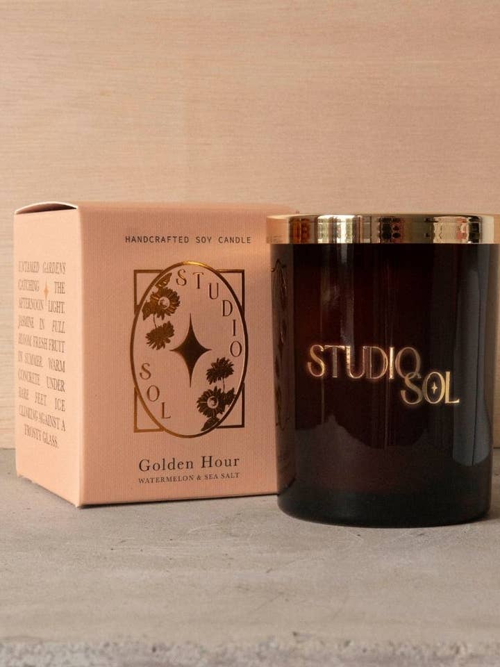 Vela Golden Hour | Melancia + Sal Marinho por atacado de Studio Sol Store