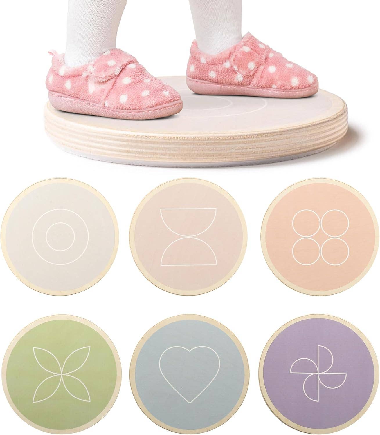 Special Supplies - Wholesale Wood Toy - Kids - Balance Stepping Stones for Kids, 6 Pc. Set, Sensory Early Learning Montessori Toys, Obstacle Course for Balance and Coordination, Non-Slip Step, Wood7