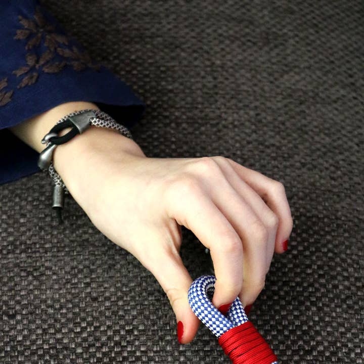 Être - Bracelets & Accessories - Wholesale Woven/Braided Bracelet - Men's Bracelet | Foz - Blue3