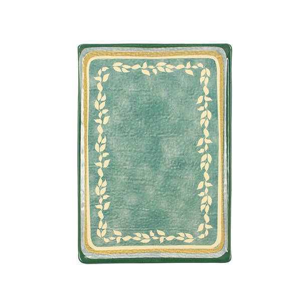 Novastyl - Wholesale Dinner Plate - Rectangular dish capria 24x17cm in green earthenware0