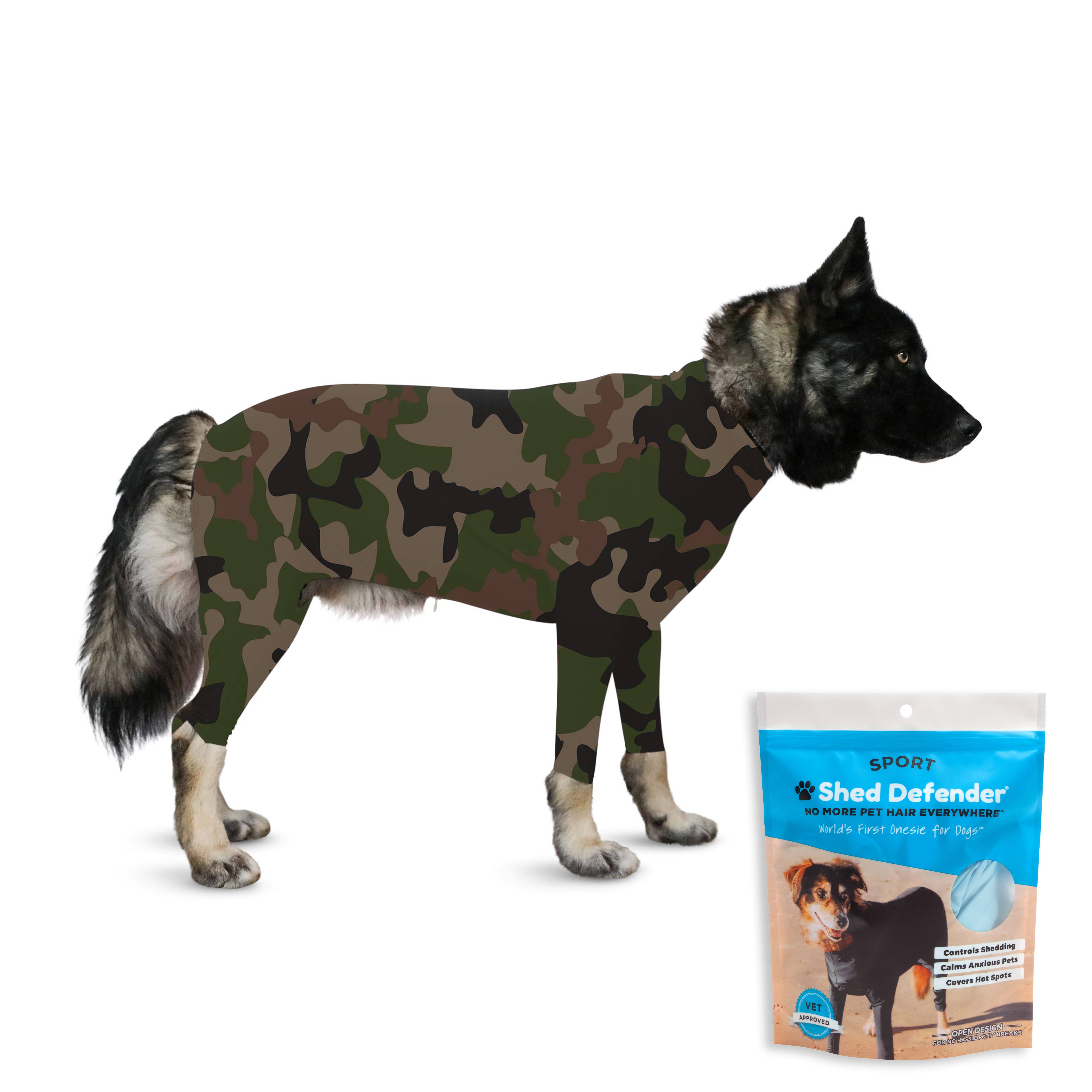 Shed Defender - Wholesale Pet Bodysuit - Cat/Dog - Shed Defender® Sport Dog Onesie - Shedding Bodysuit14