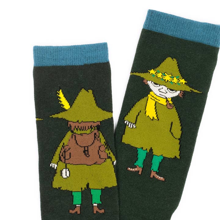 Nordicbuddies - Wholesale Socks - Men's - Snufkin Travelling Men Socks - Green