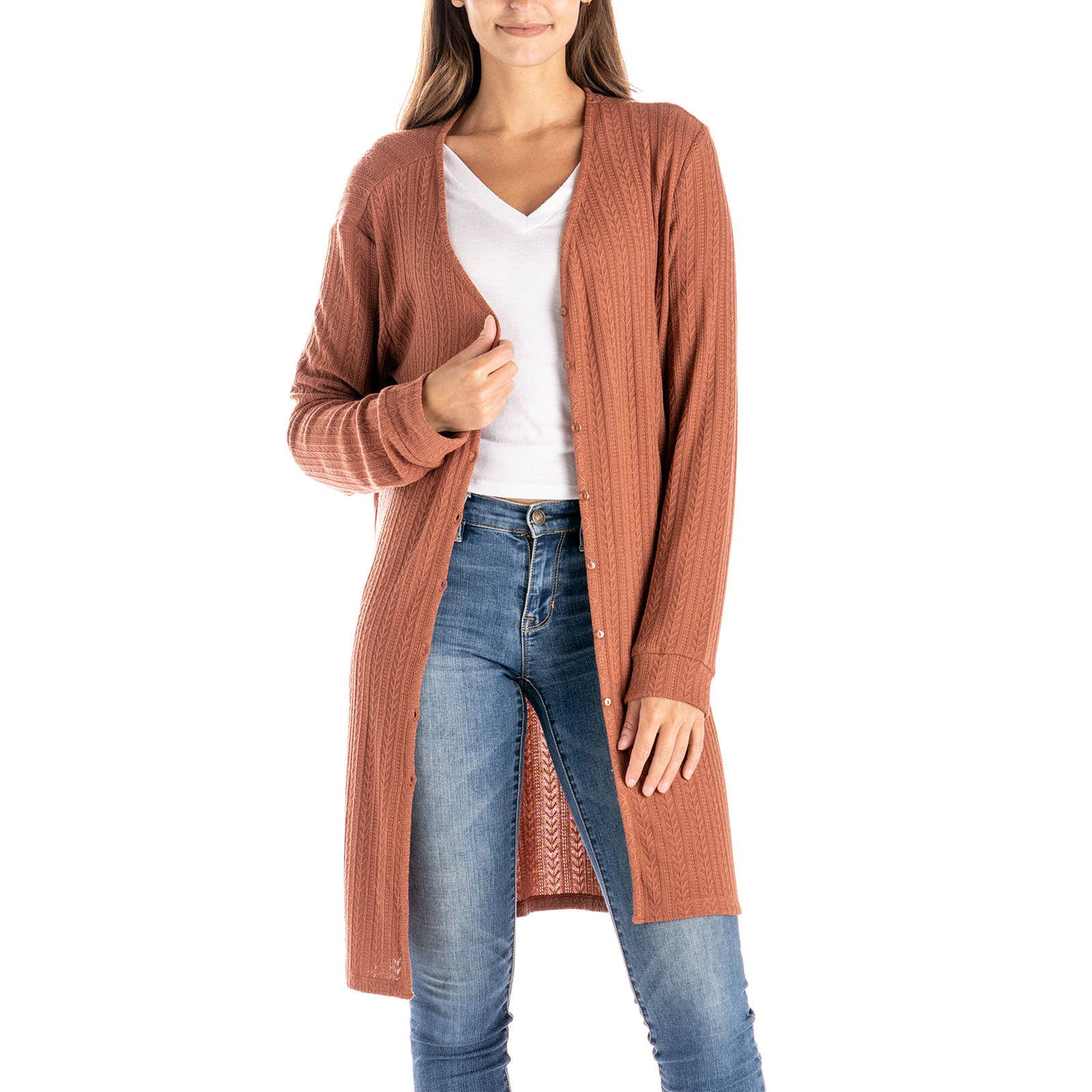 DM Merchandising – Cardigan - Mulher por atacado – Cardigan Lakewood Allthreads Open Stock5