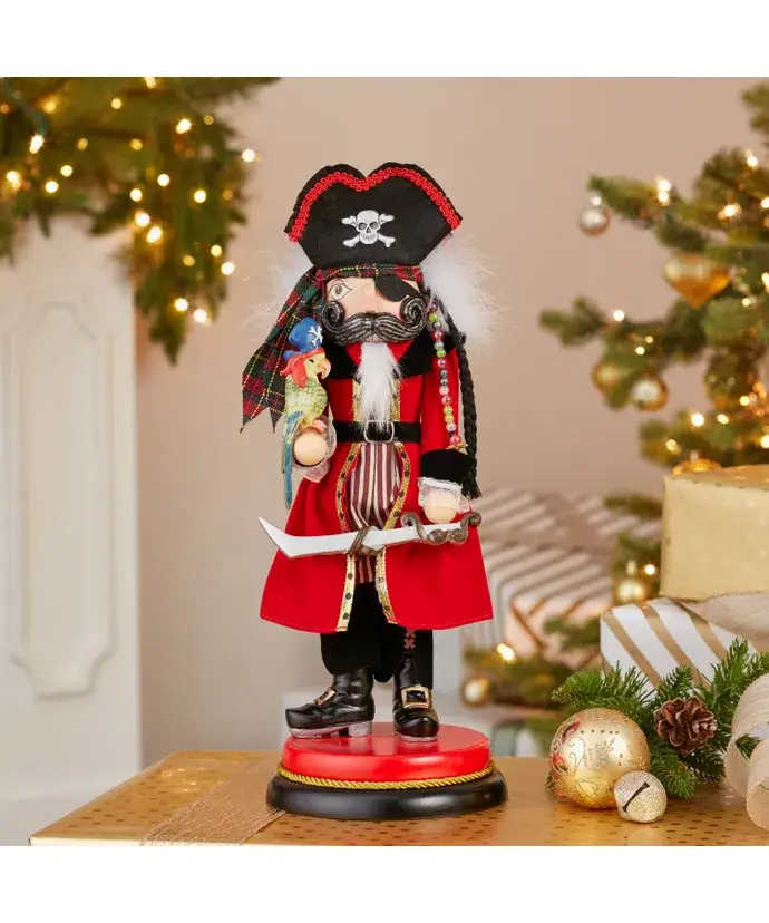 Kurt S. Adler, Inc. - Wholesale Holiday Nutcracker - 15"Holly Wood Pirate Nutcracker6