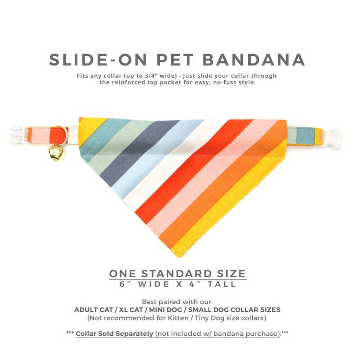 Made By Cleo - Venta al por mayor Bufanda - Gatos y perros - «Carousel» - Bandana para gato y perro pequeño2