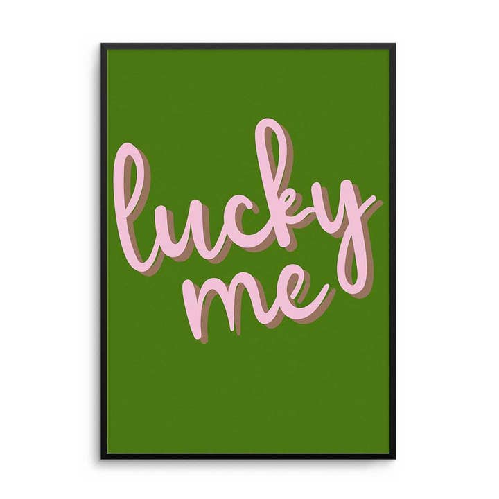 Lucky Me Print for engroshandel hos D'LUXE PRINTS