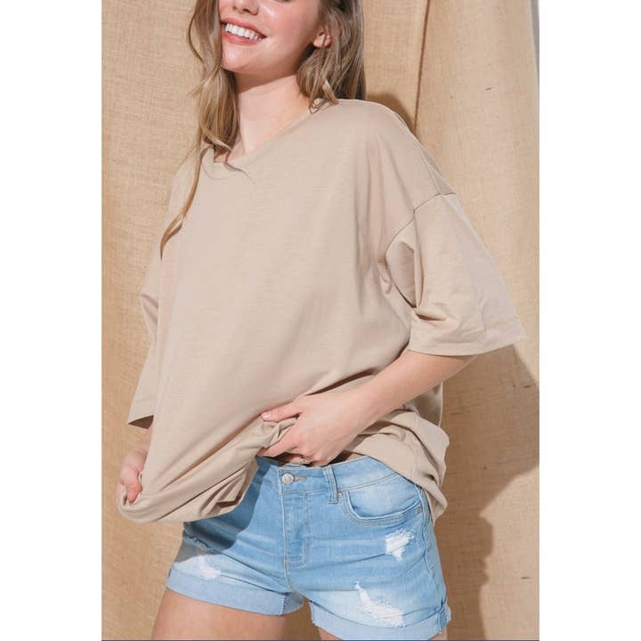 Coloring You - Wholesale Tunic - Women's - OVERSIZE KNIT TEE SHIRT10