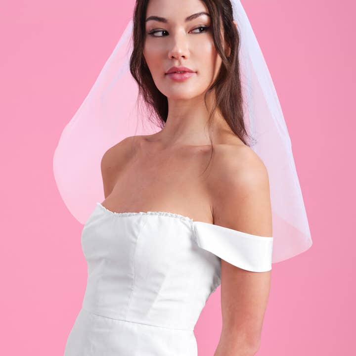 xo, Fetti - Wholesale Veil - Women's - Something Blue Veil - embroidered tulle veil4