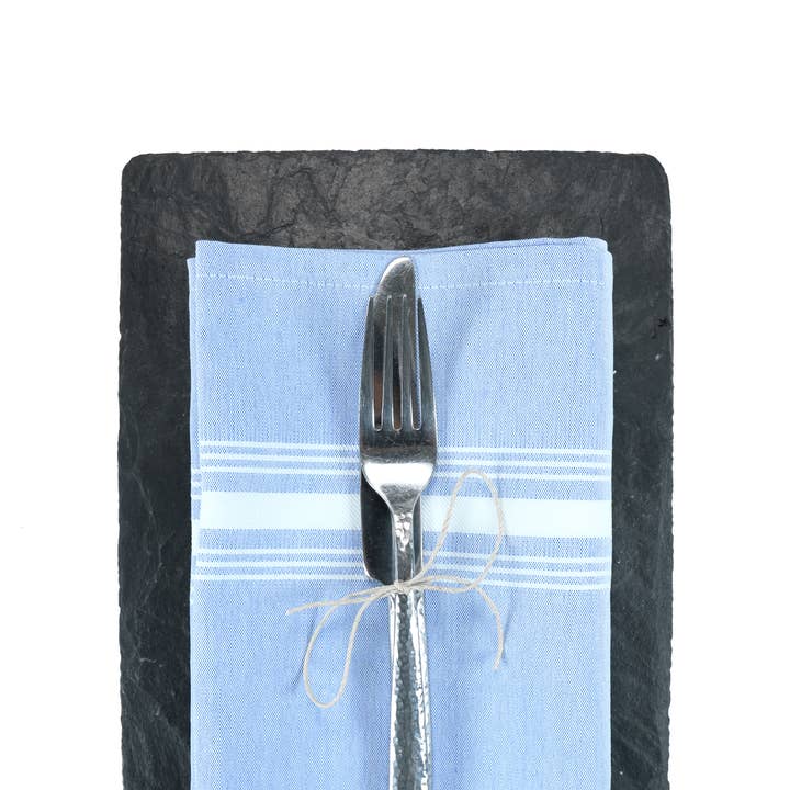 Arkwright Home - Wholesale Dinner & Cloth Napkin - Striped Bistro Napkins (12pk) - Spun Polyester, Colors,18x2222