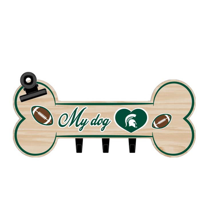 MICHIGAN STATE KNOCHENFORM-SCHILD MIT HAKEN für den Großhandel von Pets First