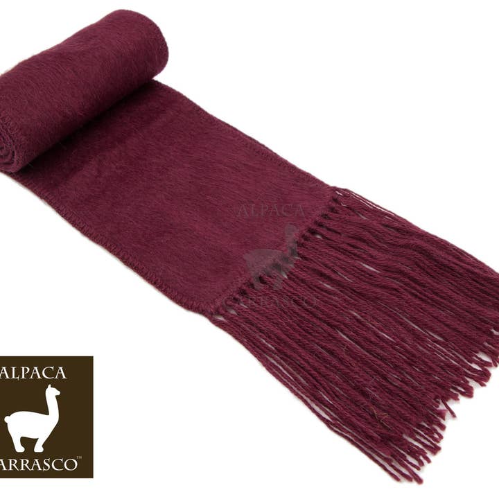 AndeanArt - Wholesale Scarf - Women's - Narrow Alpaca Scarf with Alpaca Figure Label / Tag - Alpaca39