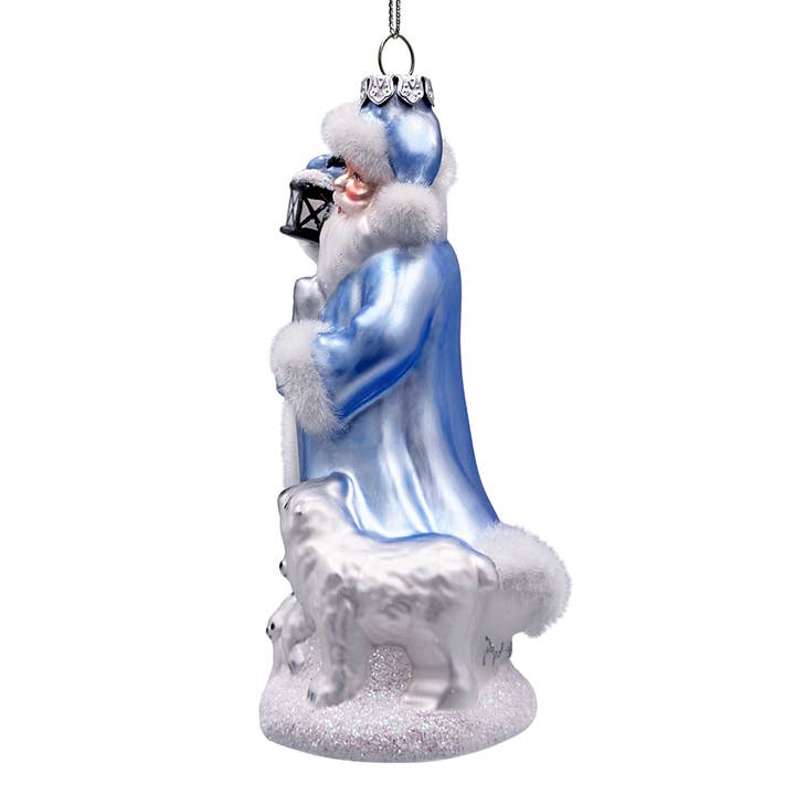 OrnamentallyYou - Wholesale Ornament - Polar Whisperer Santa Glass Christmas Ornament, Arctic Polar Bear, Wolf, and Bunny Rabbit4