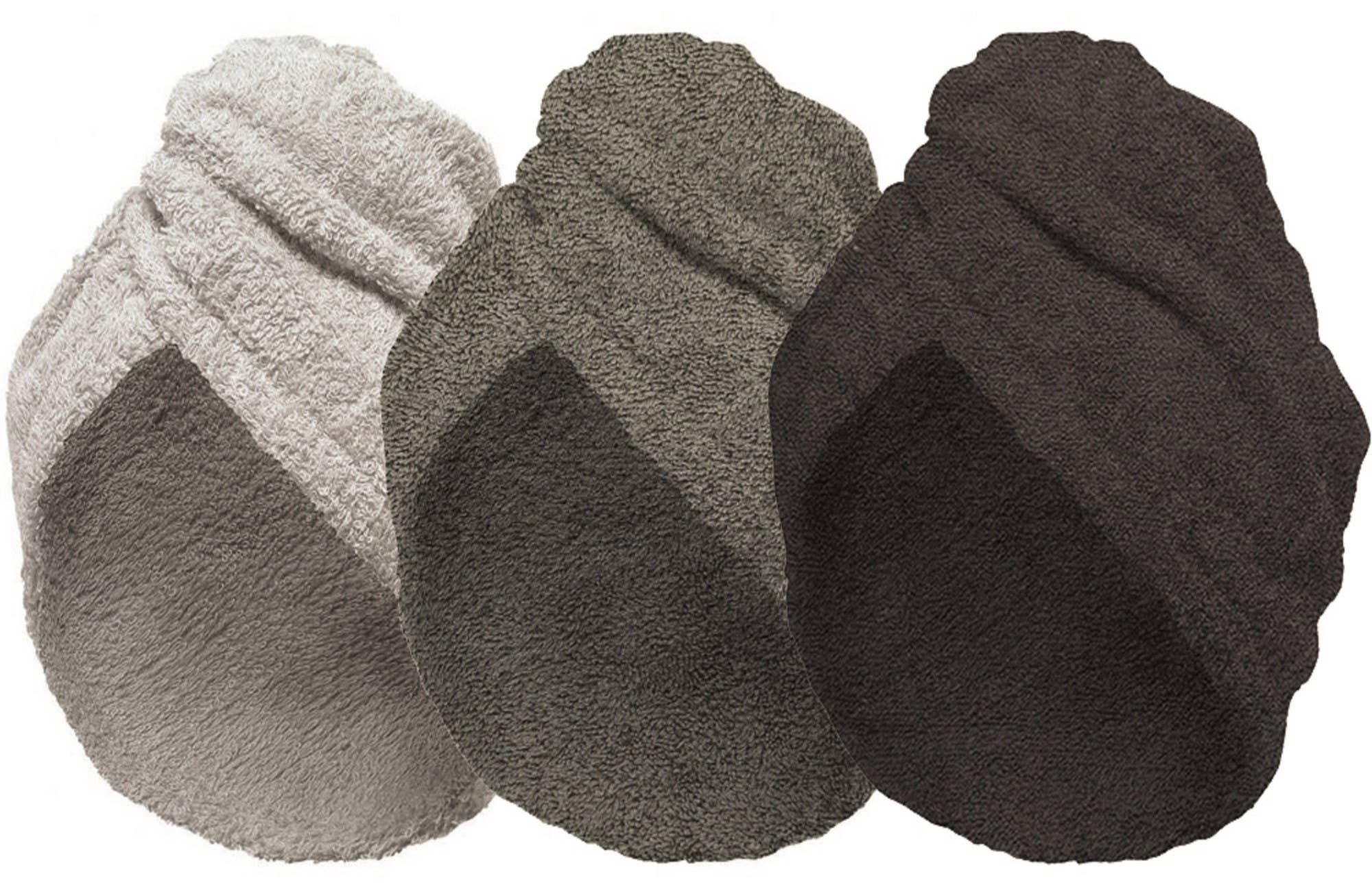 Mani Textile – Engroshandel Håndklæde/vikle til hår – Sæt med 2 hårtørrerhåndklæder i grøn/grå1