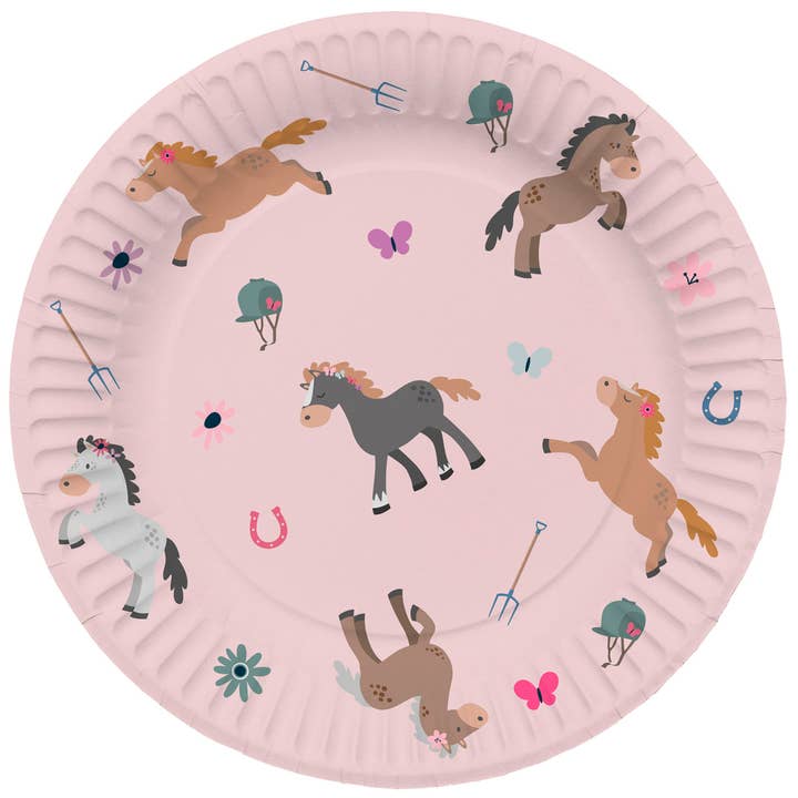 Tallerkener - Happy Horse - 23 cm - 8 stk. for engroshandel hos Folat BV