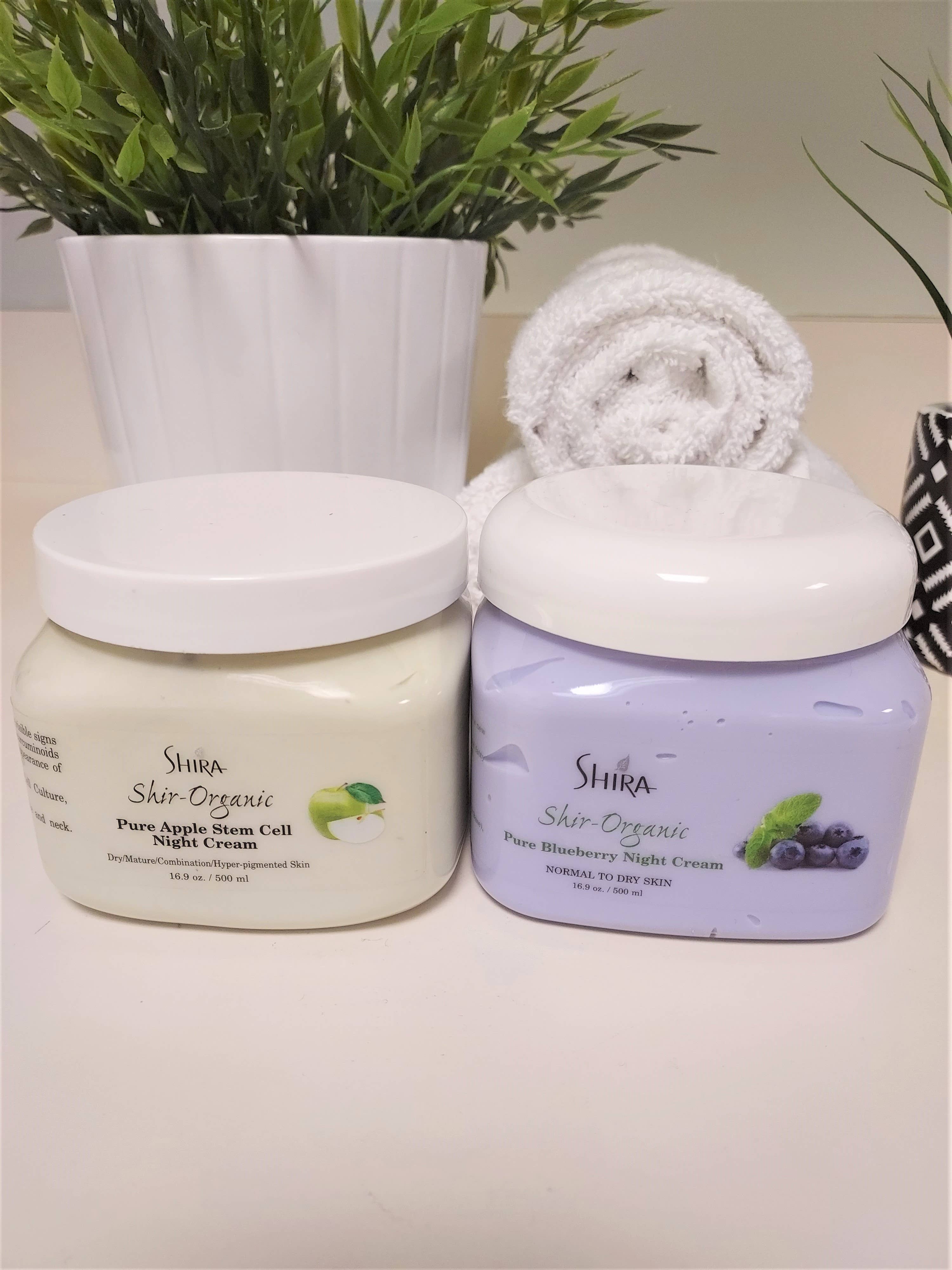Shira Esthetics - Vente Crèmes de nuit - Shir-Bio Crème de nuit aux cellules souches de pomme (500 ml.)3