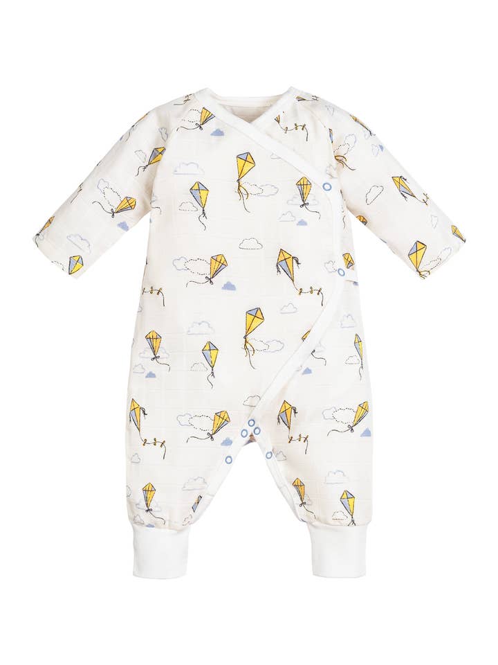 Muslin Side Snap Kimono - Kites for wholesale by Under the Nile