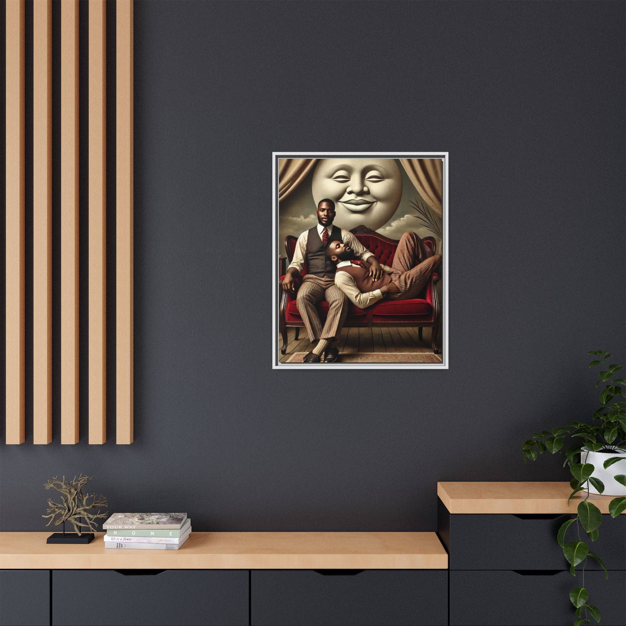 Walt & Pete - Wholesale Art Print - Missing Art Studies - Man In The Moon 00638