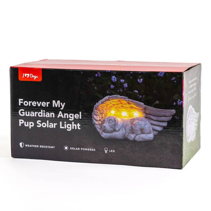 iHeartDogs.com - Wholesale Outdoor Ornament/Decor - iHeartDogs- Forever My Guardian Angel Pup Garden Solar Light -Faire