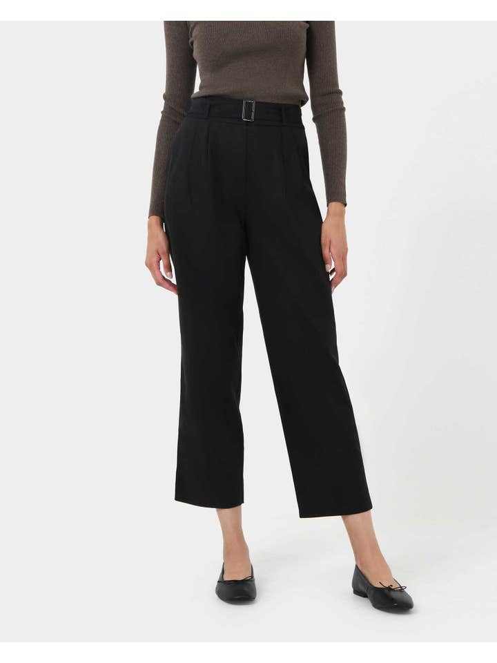 Forcast - Wholesale Pants - Women's - Forcast Women's Mazzy Cotton Belted Trousers