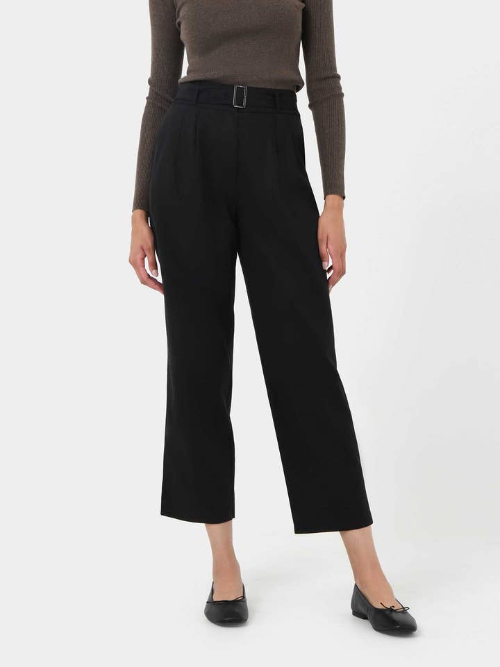 Forcast - Wholesale Pants - Women's - Forcast Women's Mazzy Cotton Belted Trousers0