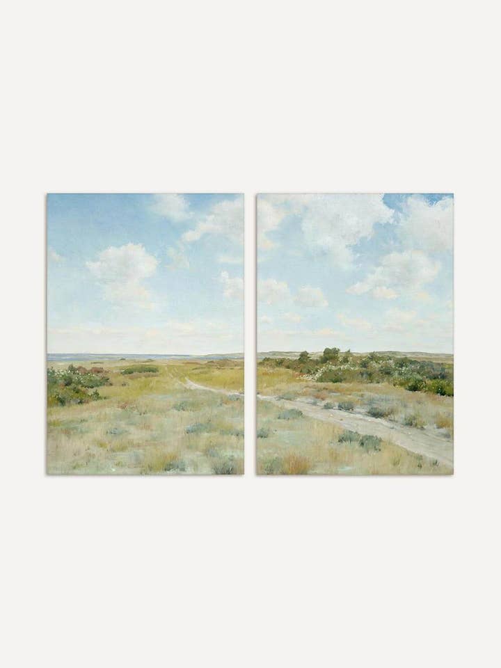 Étendue infinie – Ensemble d'affiches d'art paysager vintage pour la vente par Modern Antique Prints