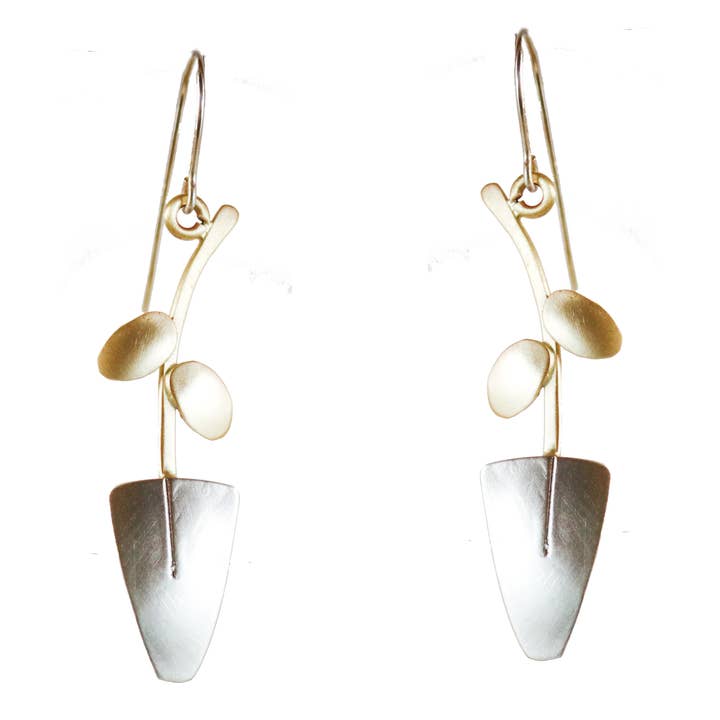 Garden Path Earrings in Brass & Nickel Silver for wholesale by Whitney Designs Ltd.