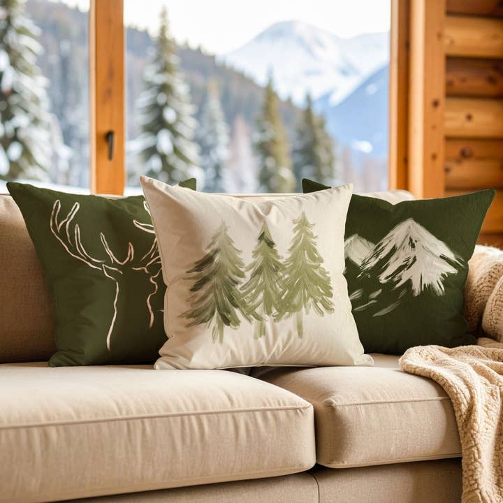 Coast and Valley - Wholesale Throw/Decorative Pillow - Tree cushion1