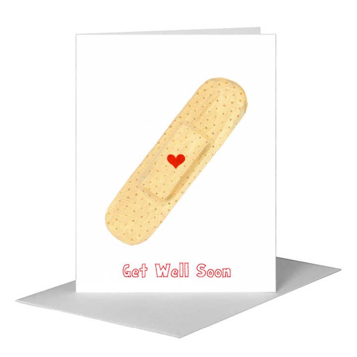 Bandage, Carte de Vœux (#8689B) pour la vente par Printed Canvas