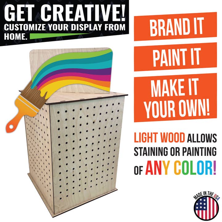 Torched Displays - Wholesale Retailer display stand/case - Rotating Pegboard Display5