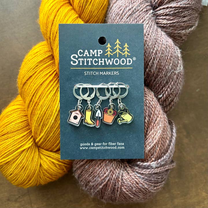 Camp Stitchwood - Wholesale Knitting/Crochet Supplies - Spring Garden Stitch Marker Set1