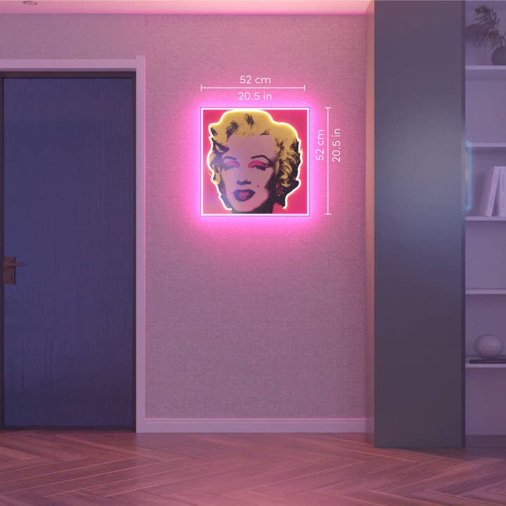 Yellowpop - Wholesale Neon Sign - Marilyn Monroe Small by Andy Warhol - LED neon sign