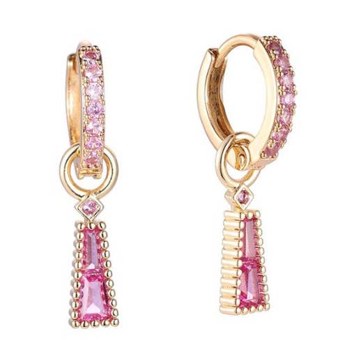 Rosafarbene Sienna-Ohrringe für den Großhandel von Rosies