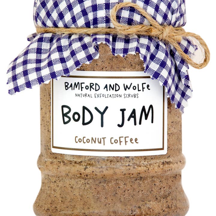 Bamford and Wolfe Body Jam Coconut Coffee for wholesale by Bamford and Wolfe