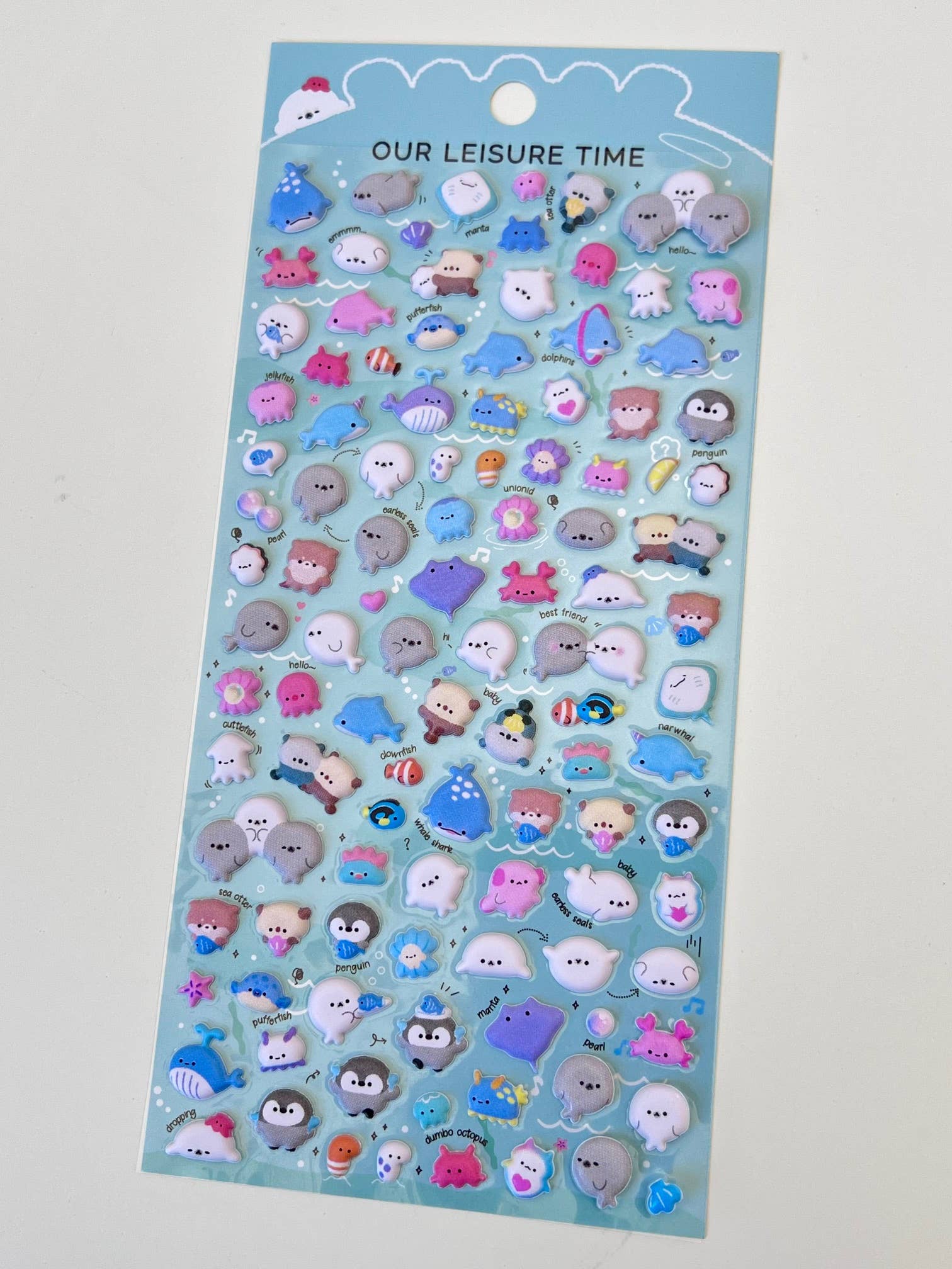 BCmini - Wholesale Sticker - 11023 Tiny Animal Food Court Puffy Assorted Stickers-1219