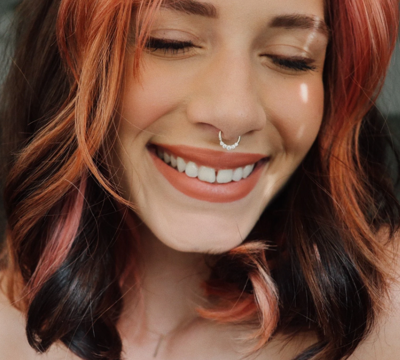 Zahav Jewelry - Wholesale Multi-Stone Ring - 14K Solid Yellow Gold Genuine Diamond Septum Ring1