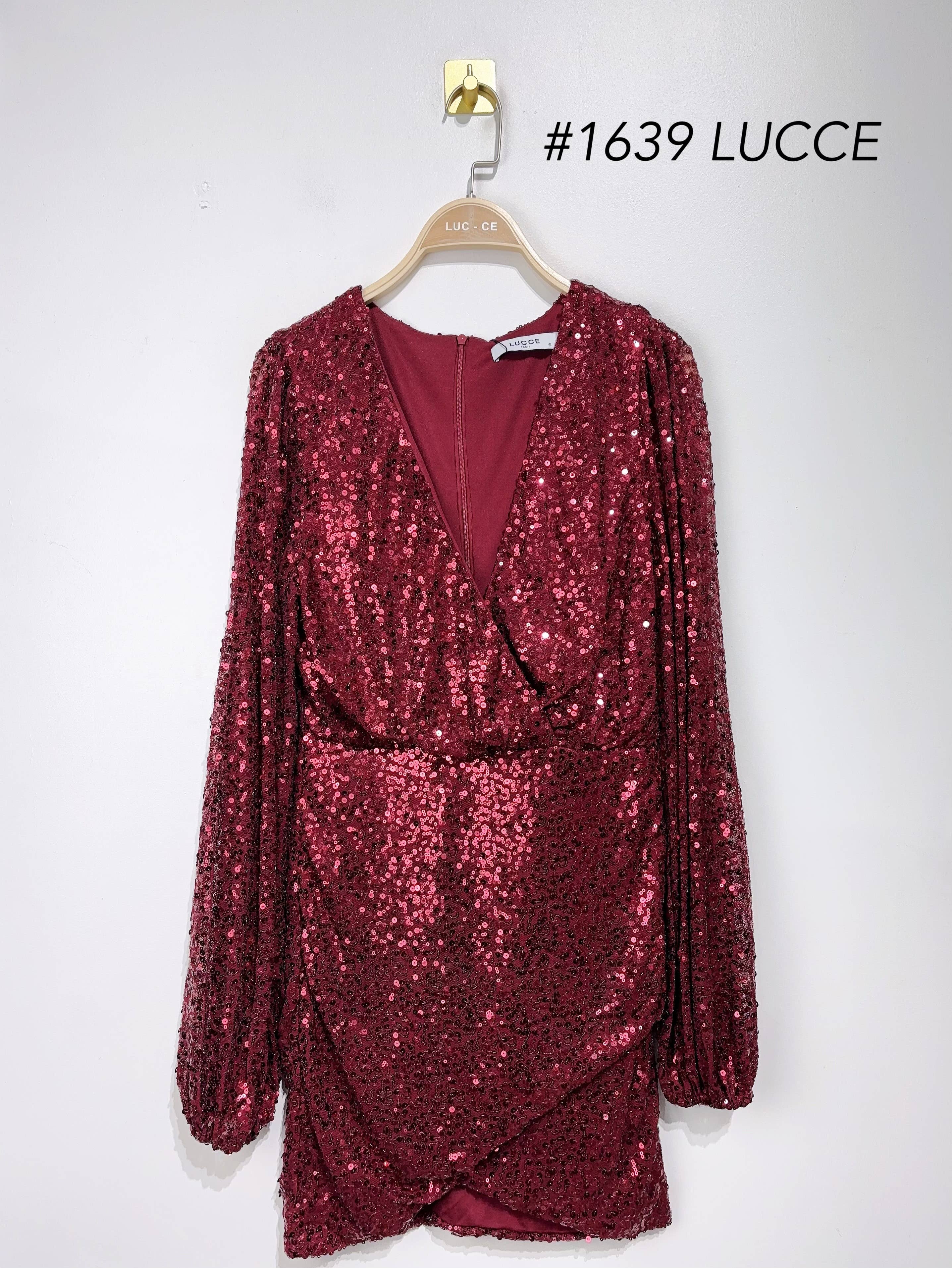 LUCCE – Großhandel Kleid – Damen – Langärmliges Paillettenkleid - 16391