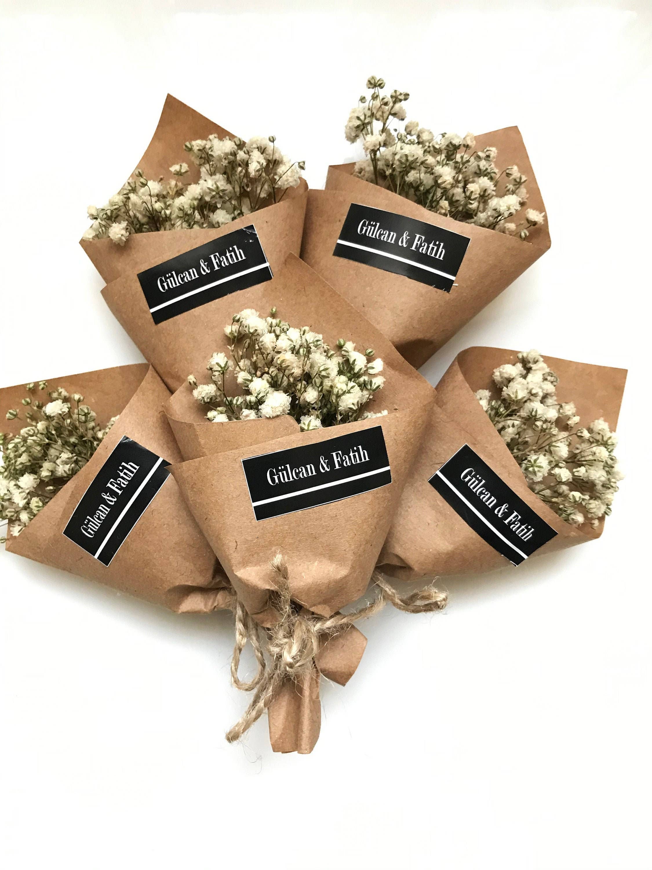 Uniq Favors - Vente Cadeaux pour invités - Mini bouquet magnétique de fleurs séchées, petit cadeau floral3