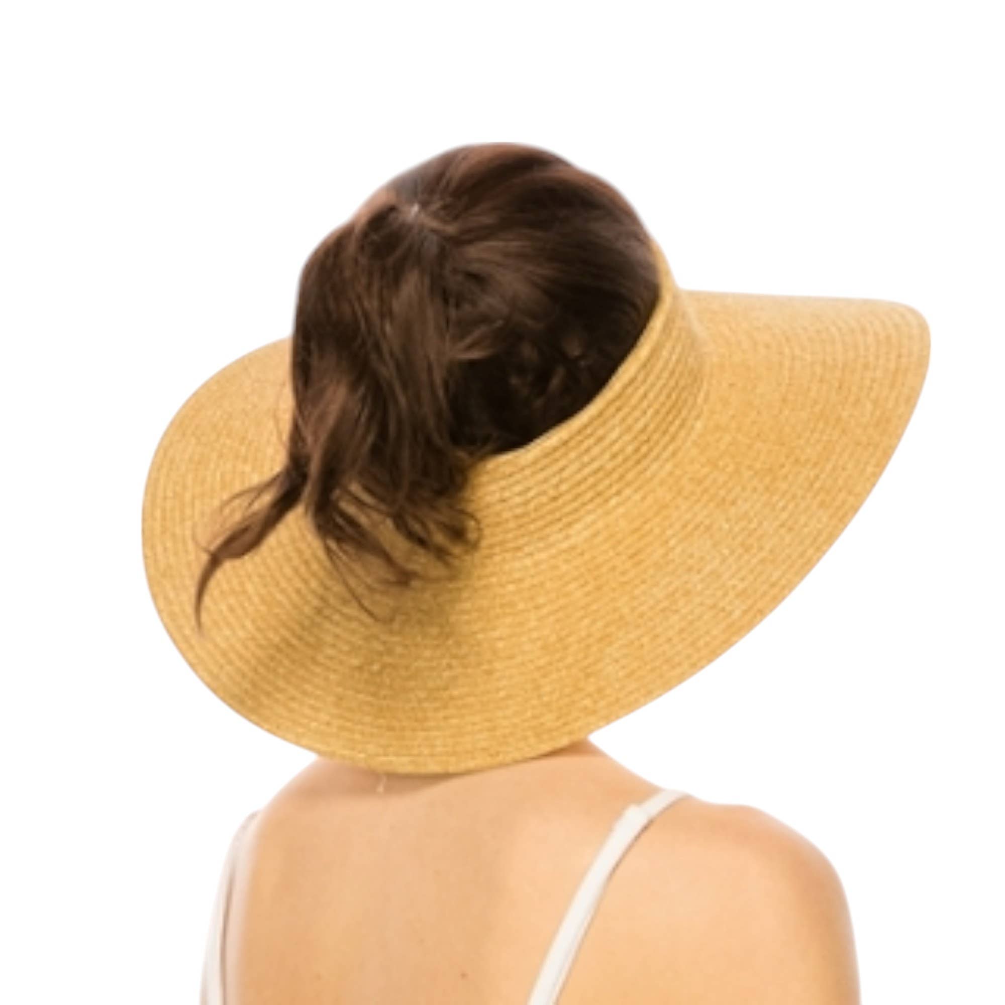 One and Only Accessories - Wholesale Visor - Women's - Crownless Straw Visor - NEW COLORS ADDED!2