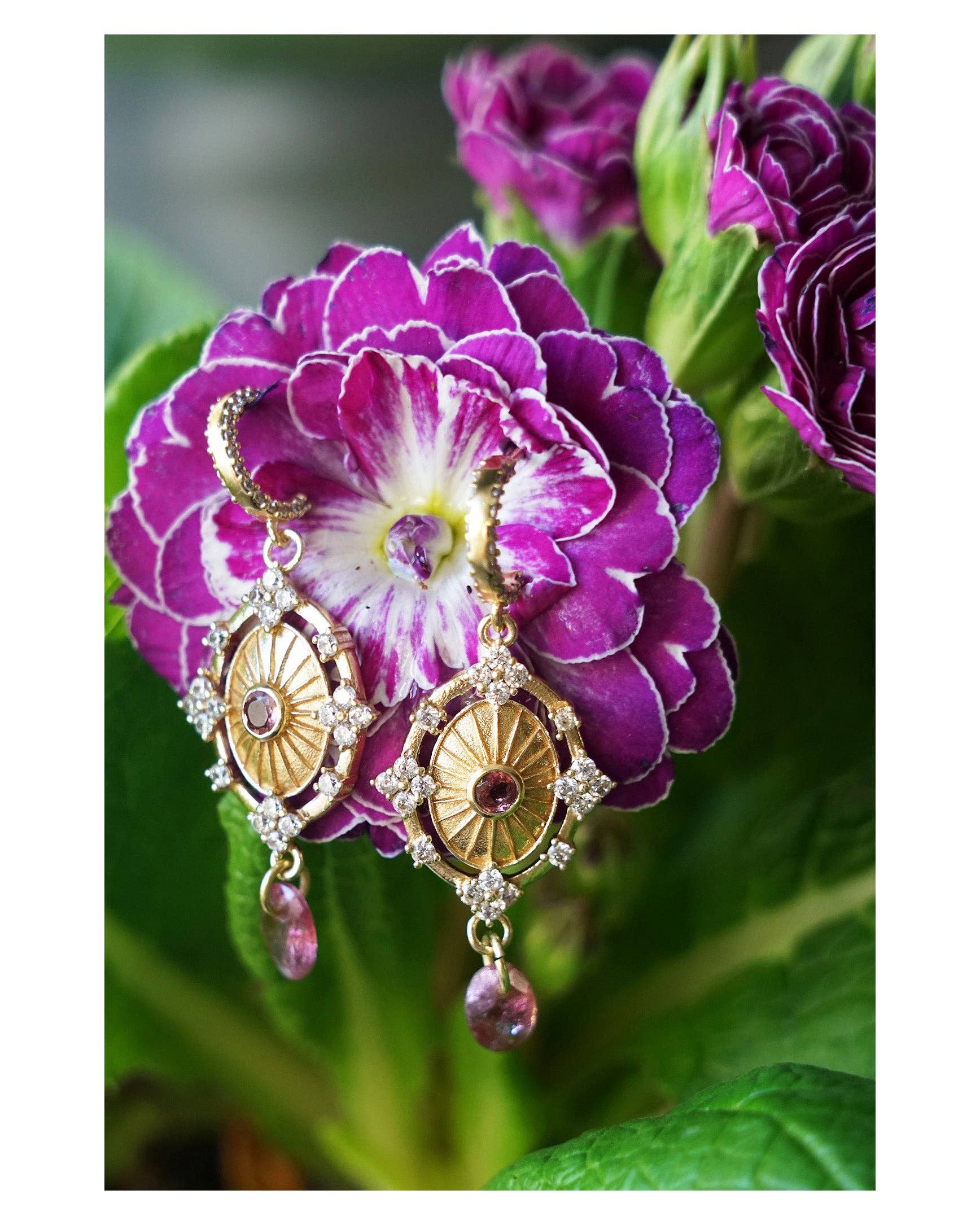 DIAPERIS - Wholesale Dangle Earrings - ALEXANDRIA AMETHYST EARRINGS1