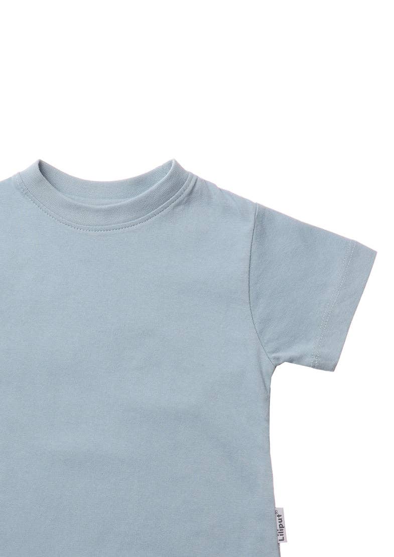 Liliput – wholesale T-shirt – Kids – 2-pack of T-shirts made from organic cotton in khaki and light blue5