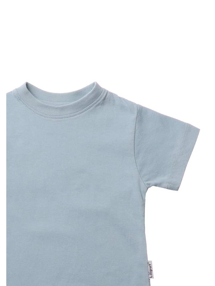 Liliput – T-shirt - Crianças por atacado – Pack de 2 T-shirts de algodão orgânico em cáqui e azul-claro5