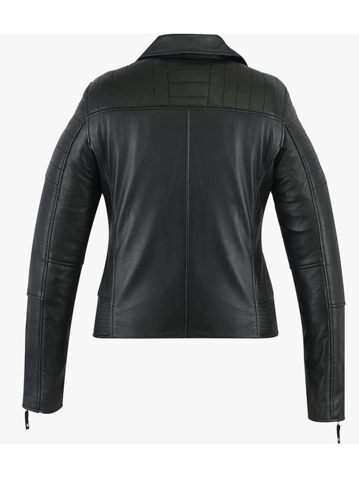 Tackfield – Engroshandel Motorcykeljakke - Dame – Kvinders motorcykel ægte får letvægts læderjakke 2