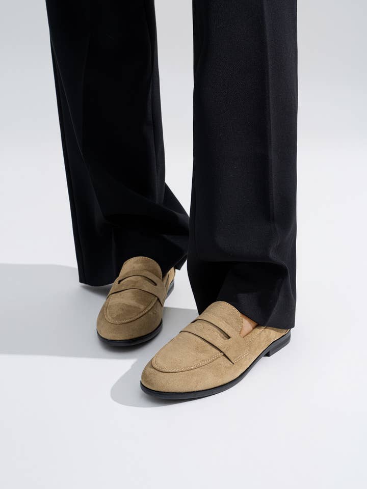 CEREZA - Wholesale Loafers - Women's - SUEDE EFFECT PENNY LOAFERS8