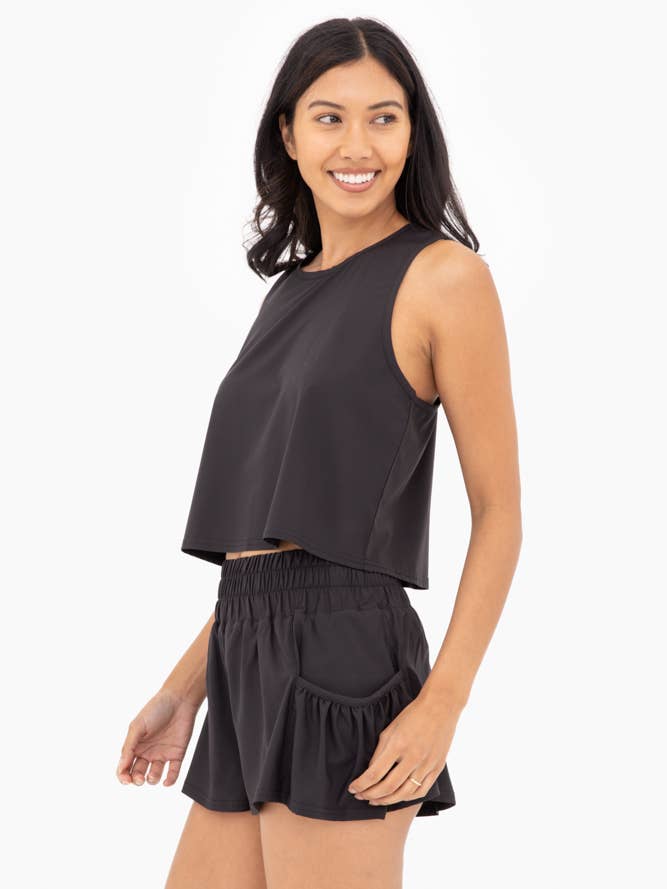 Mono B - Wholesale Tank Top - Women's - Snapflair Cropped Tank