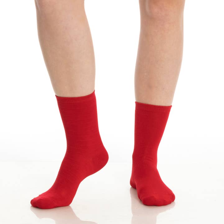 Bambooven - Wholesale Socks - Women's - Women’s Bamboo Crew Socks-Super Soft, Odor Free 3-Pack 42